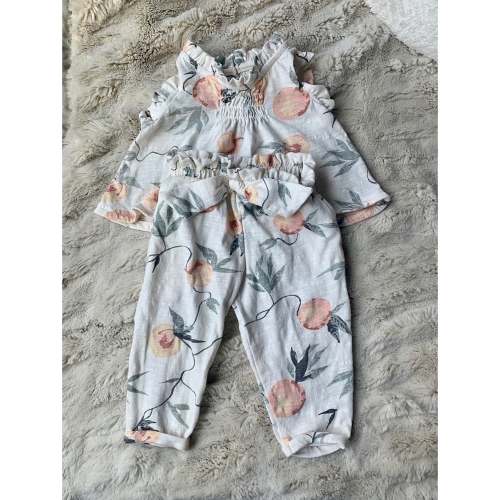 COPY - Baby Sleeveless tank w/ tie elastic pull o…
